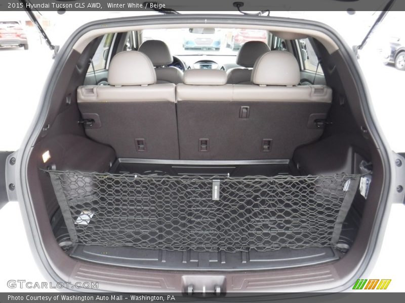 Winter White / Beige 2015 Hyundai Tucson GLS AWD