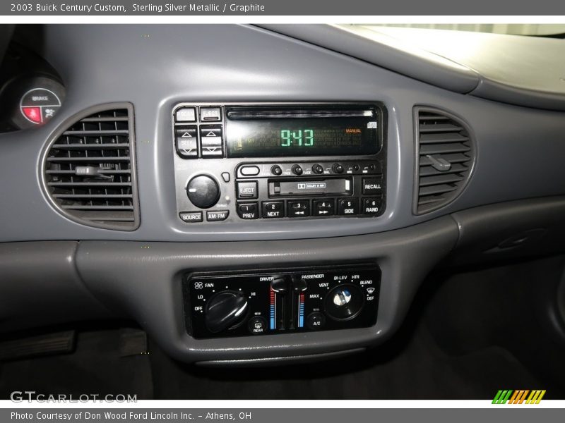 Sterling Silver Metallic / Graphite 2003 Buick Century Custom