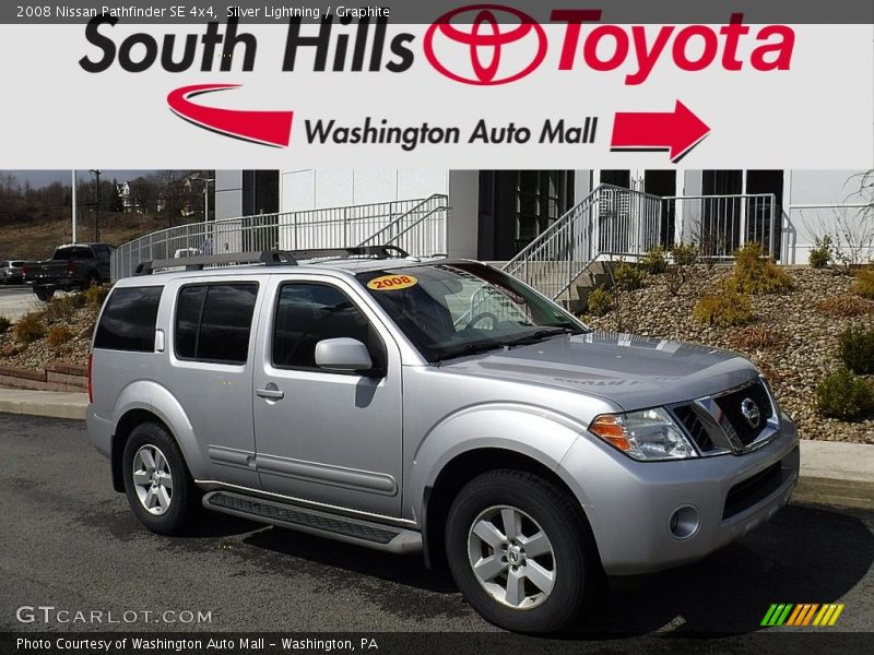 Silver Lightning / Graphite 2008 Nissan Pathfinder SE 4x4