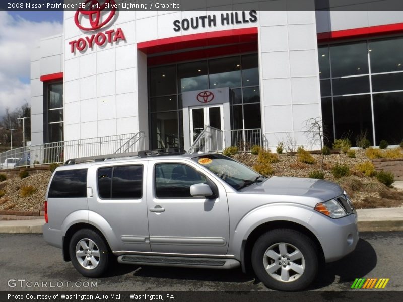 Silver Lightning / Graphite 2008 Nissan Pathfinder SE 4x4