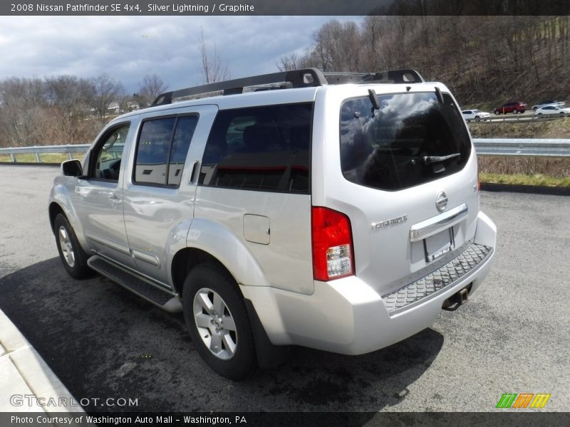 Silver Lightning / Graphite 2008 Nissan Pathfinder SE 4x4