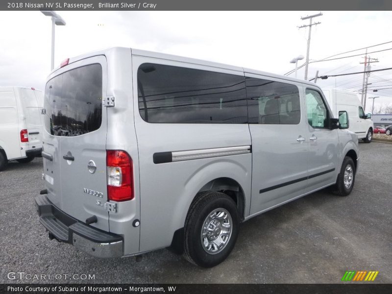 Brilliant Silver / Gray 2018 Nissan NV SL Passenger