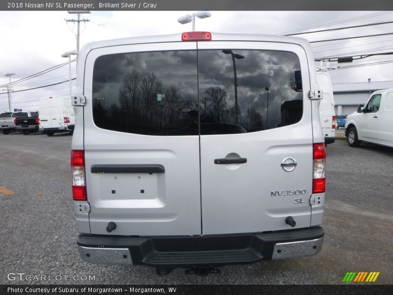 Brilliant Silver / Gray 2018 Nissan NV SL Passenger