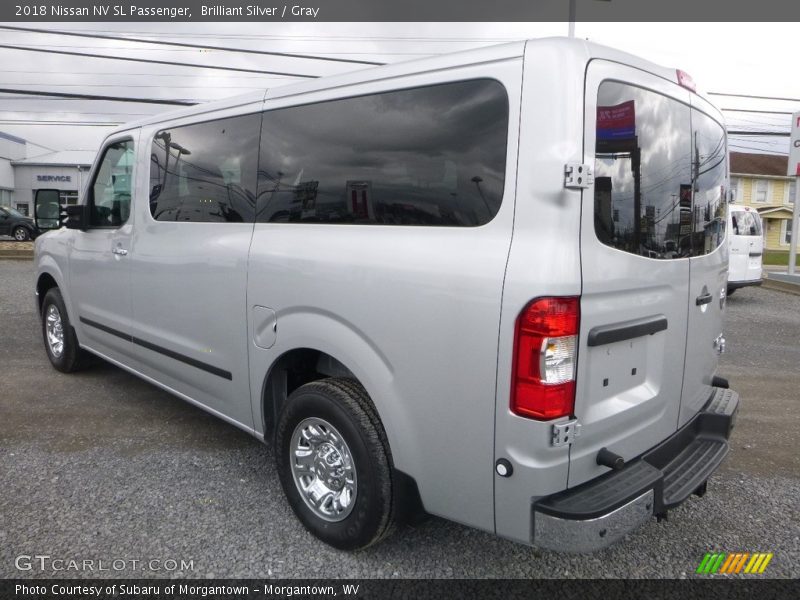 Brilliant Silver / Gray 2018 Nissan NV SL Passenger