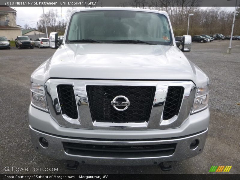 Brilliant Silver / Gray 2018 Nissan NV SL Passenger