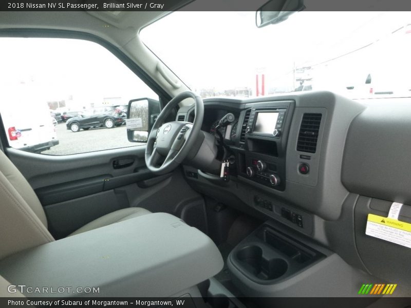 Brilliant Silver / Gray 2018 Nissan NV SL Passenger