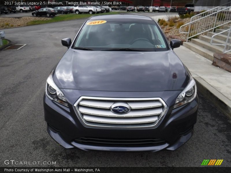 Twilight Blue Metallic / Slate Black 2017 Subaru Legacy 2.5i Premium