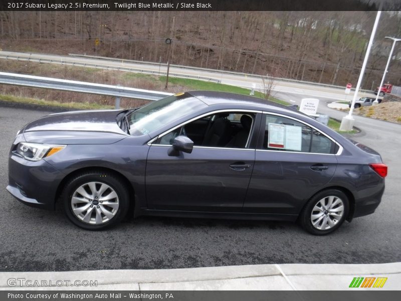 Twilight Blue Metallic / Slate Black 2017 Subaru Legacy 2.5i Premium
