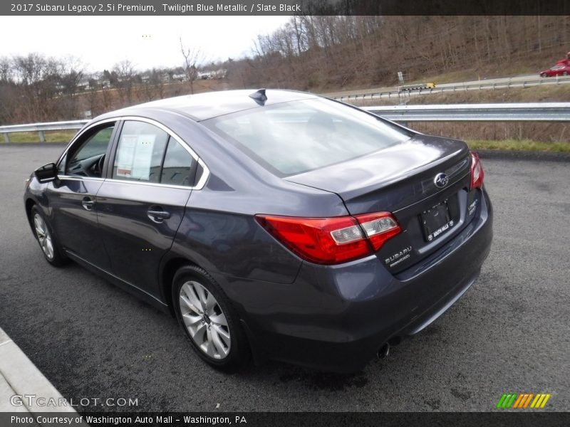 Twilight Blue Metallic / Slate Black 2017 Subaru Legacy 2.5i Premium