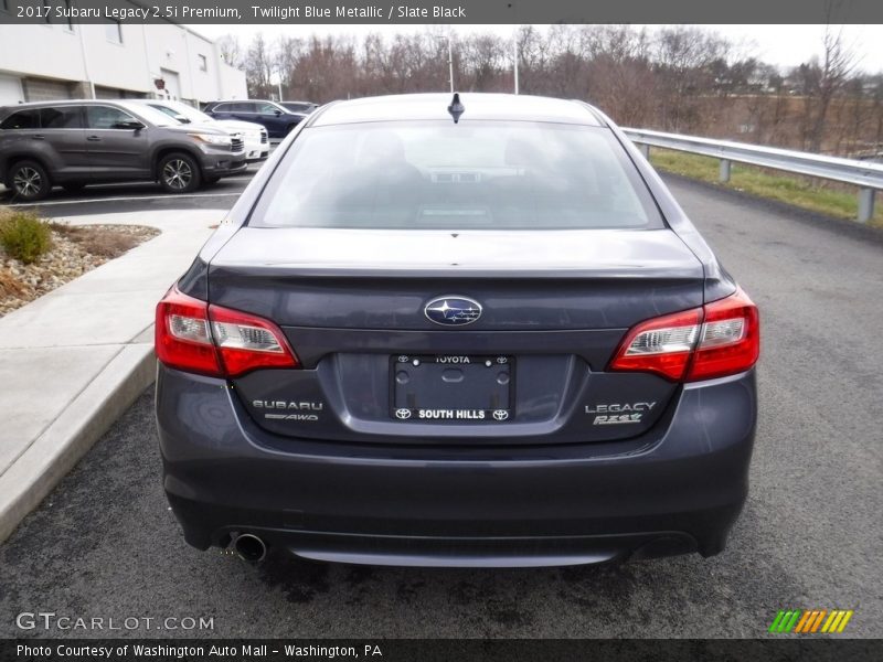 Twilight Blue Metallic / Slate Black 2017 Subaru Legacy 2.5i Premium