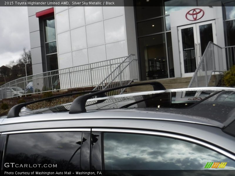 Silver Sky Metallic / Black 2015 Toyota Highlander Limited AWD