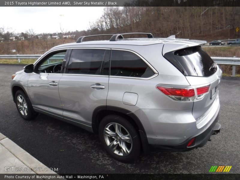Silver Sky Metallic / Black 2015 Toyota Highlander Limited AWD