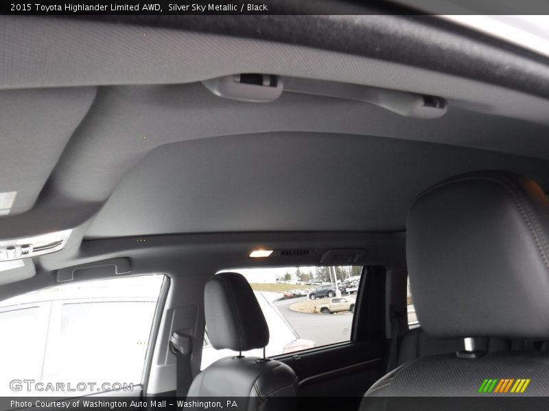 Silver Sky Metallic / Black 2015 Toyota Highlander Limited AWD