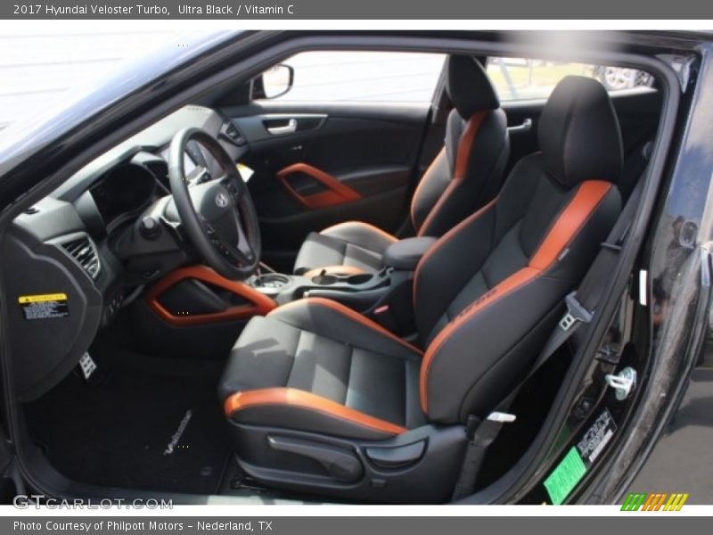  2017 Veloster Turbo Vitamin C Interior