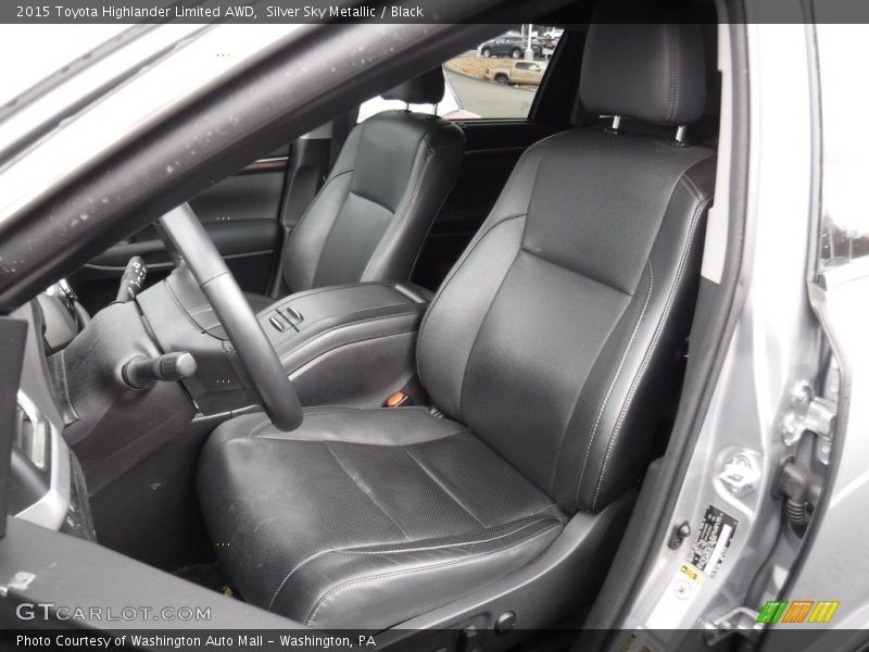 Silver Sky Metallic / Black 2015 Toyota Highlander Limited AWD