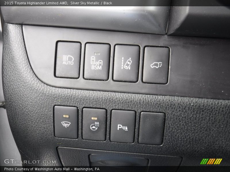 Silver Sky Metallic / Black 2015 Toyota Highlander Limited AWD