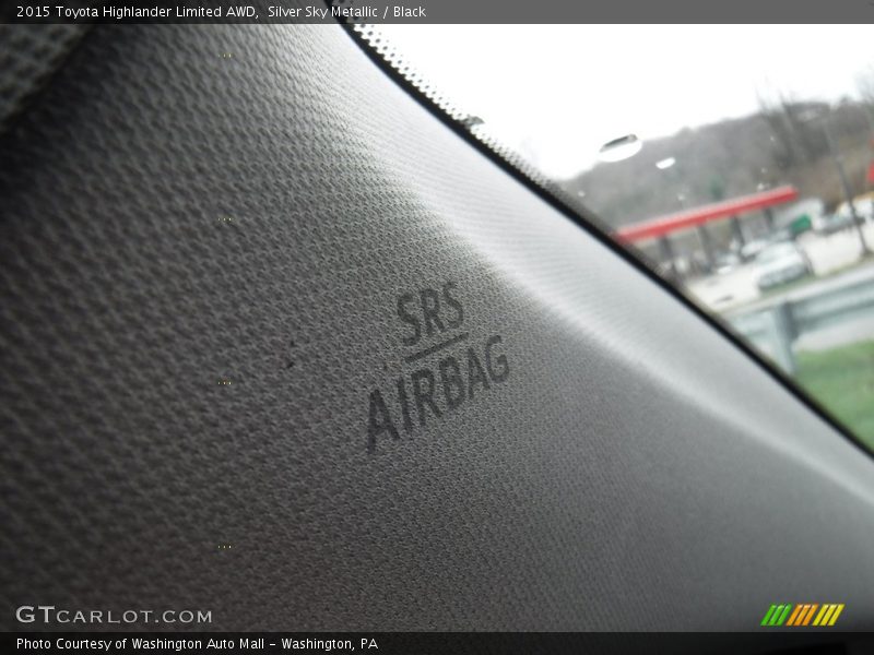 Silver Sky Metallic / Black 2015 Toyota Highlander Limited AWD