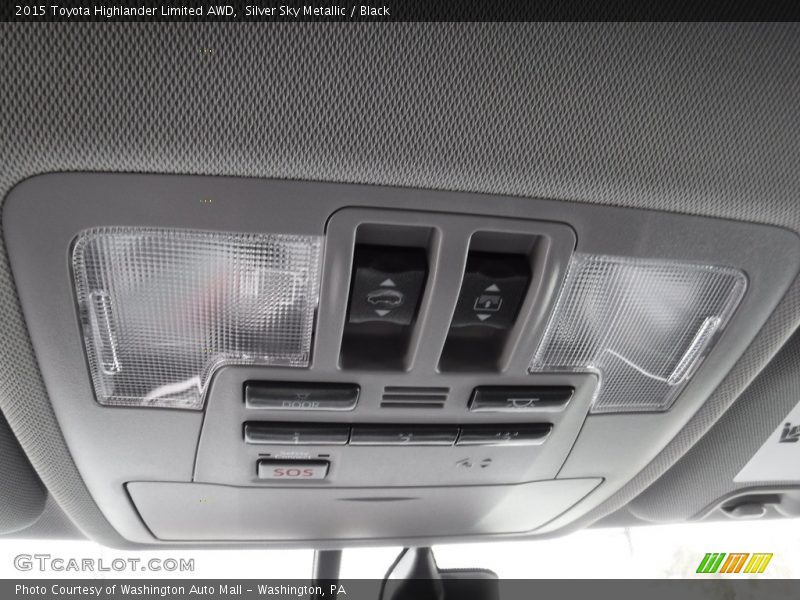 Silver Sky Metallic / Black 2015 Toyota Highlander Limited AWD