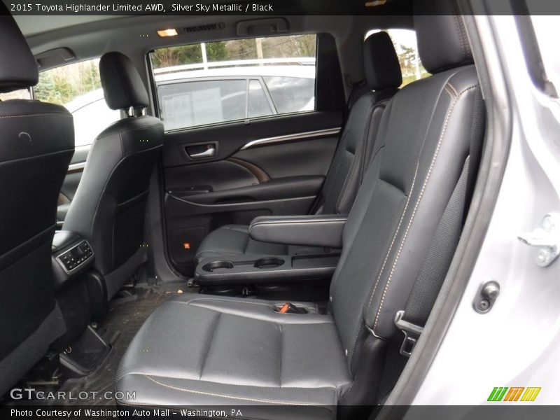 Silver Sky Metallic / Black 2015 Toyota Highlander Limited AWD