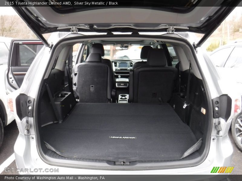 Silver Sky Metallic / Black 2015 Toyota Highlander Limited AWD