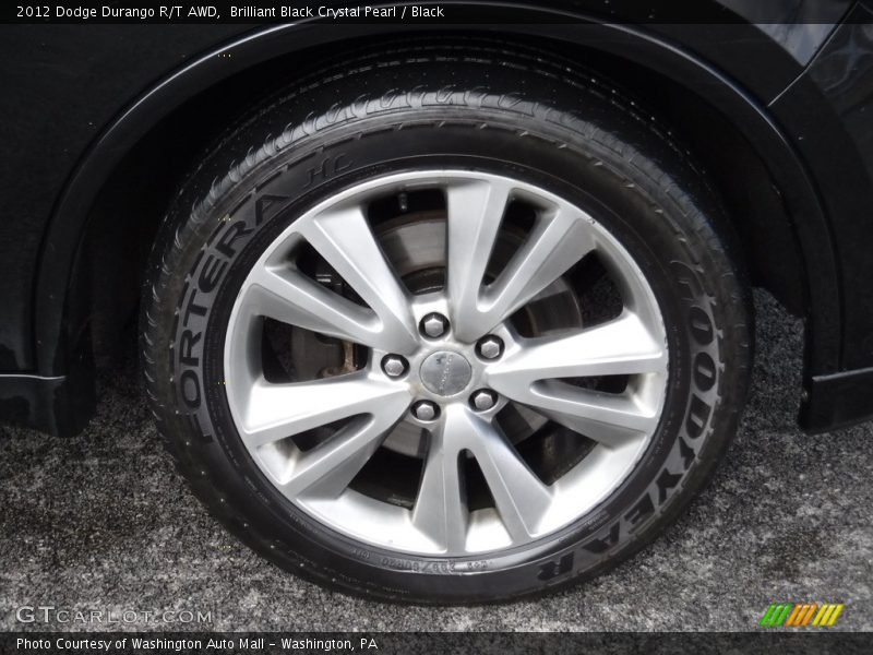 Brilliant Black Crystal Pearl / Black 2012 Dodge Durango R/T AWD
