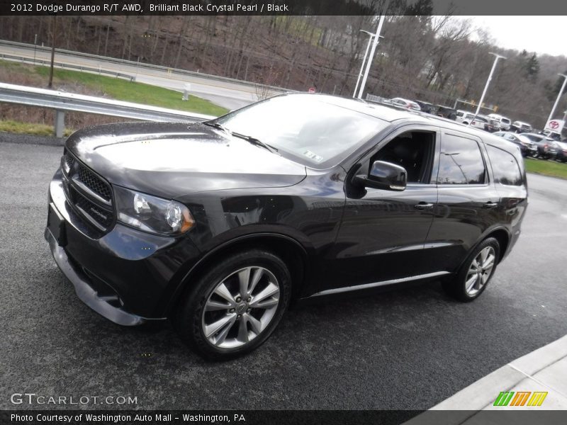 Brilliant Black Crystal Pearl / Black 2012 Dodge Durango R/T AWD