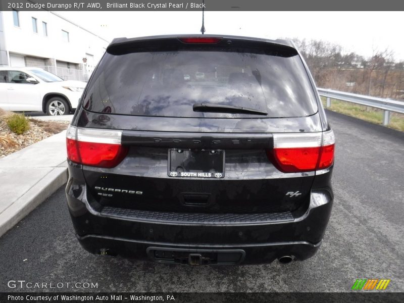 Brilliant Black Crystal Pearl / Black 2012 Dodge Durango R/T AWD