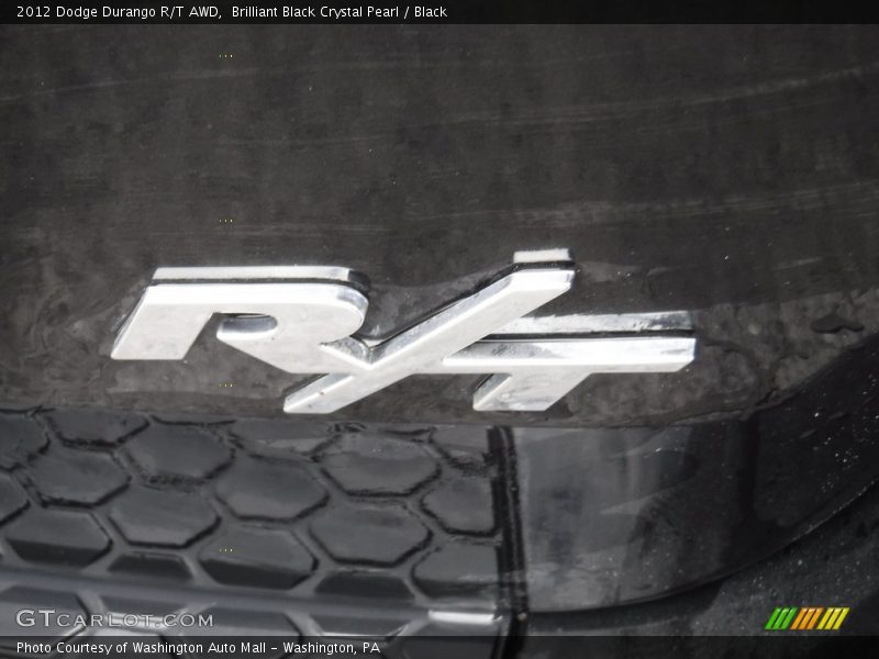 Brilliant Black Crystal Pearl / Black 2012 Dodge Durango R/T AWD