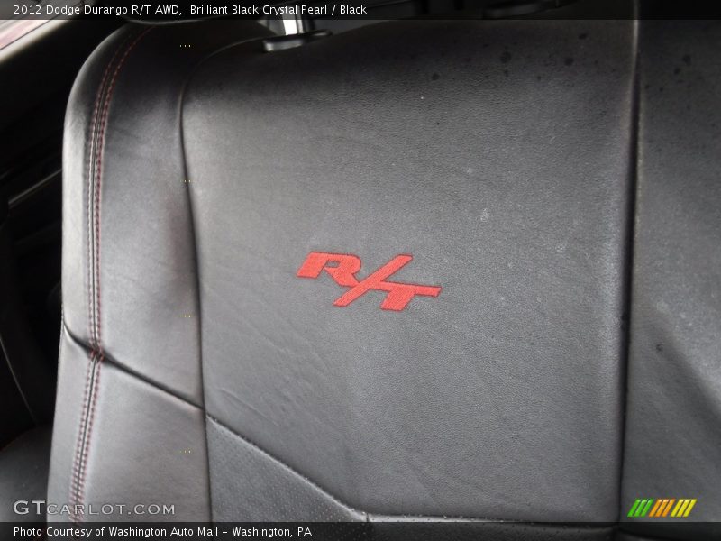 Brilliant Black Crystal Pearl / Black 2012 Dodge Durango R/T AWD