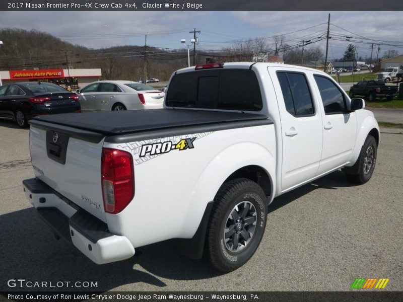 Glacier White / Beige 2017 Nissan Frontier Pro-4X Crew Cab 4x4