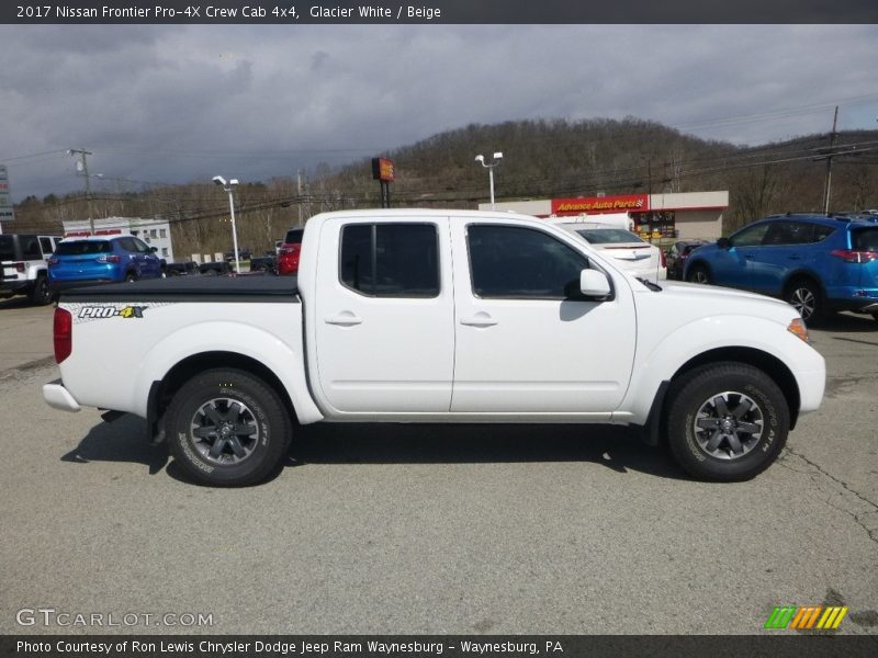 Glacier White / Beige 2017 Nissan Frontier Pro-4X Crew Cab 4x4