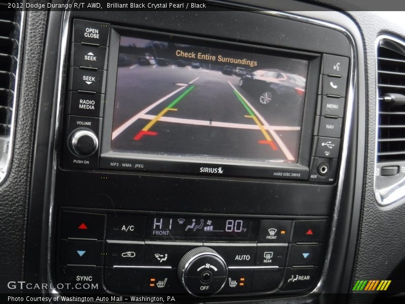 Brilliant Black Crystal Pearl / Black 2012 Dodge Durango R/T AWD