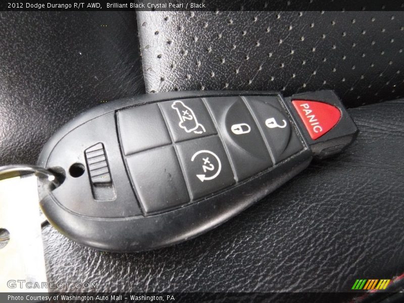 Brilliant Black Crystal Pearl / Black 2012 Dodge Durango R/T AWD