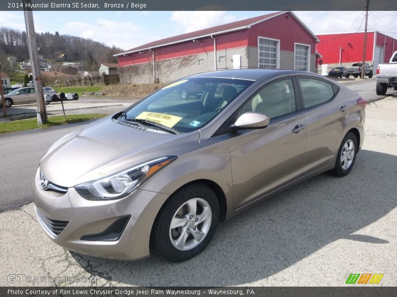 Bronze / Beige 2014 Hyundai Elantra SE Sedan