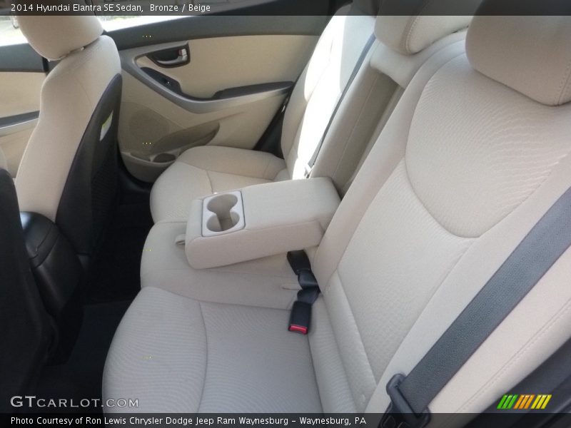 Bronze / Beige 2014 Hyundai Elantra SE Sedan