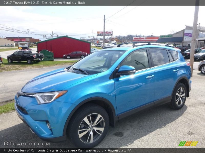 Electric Storm Metallic / Black 2017 Toyota RAV4 XLE