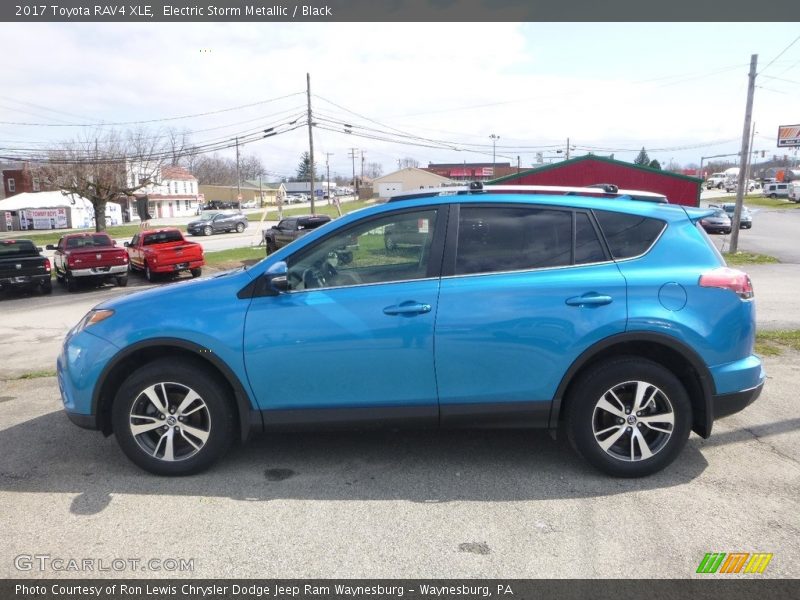 Electric Storm Metallic / Black 2017 Toyota RAV4 XLE