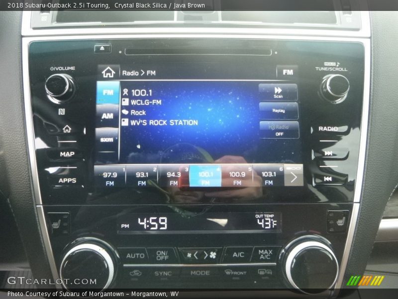 Crystal Black Silica / Java Brown 2018 Subaru Outback 2.5i Touring