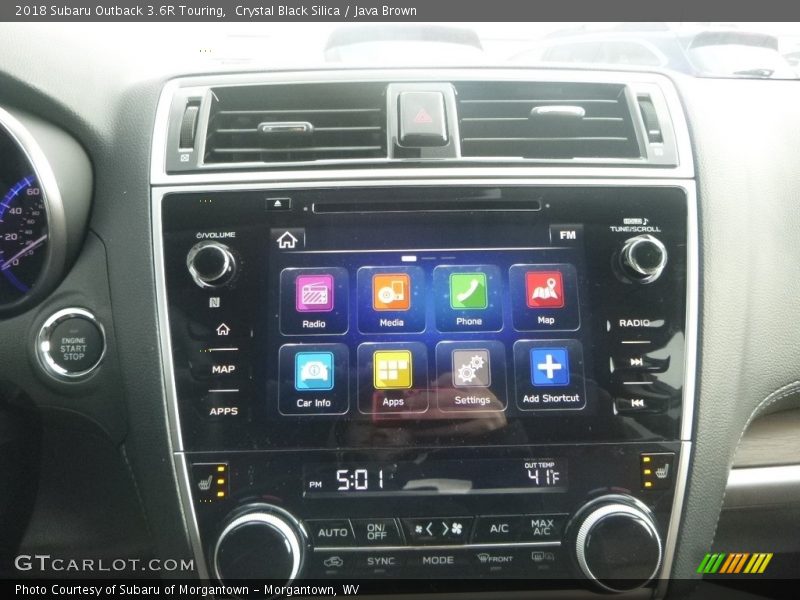 Crystal Black Silica / Java Brown 2018 Subaru Outback 3.6R Touring