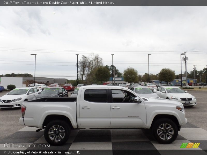 Super White / Limited Hickory 2017 Toyota Tacoma Limited Double Cab