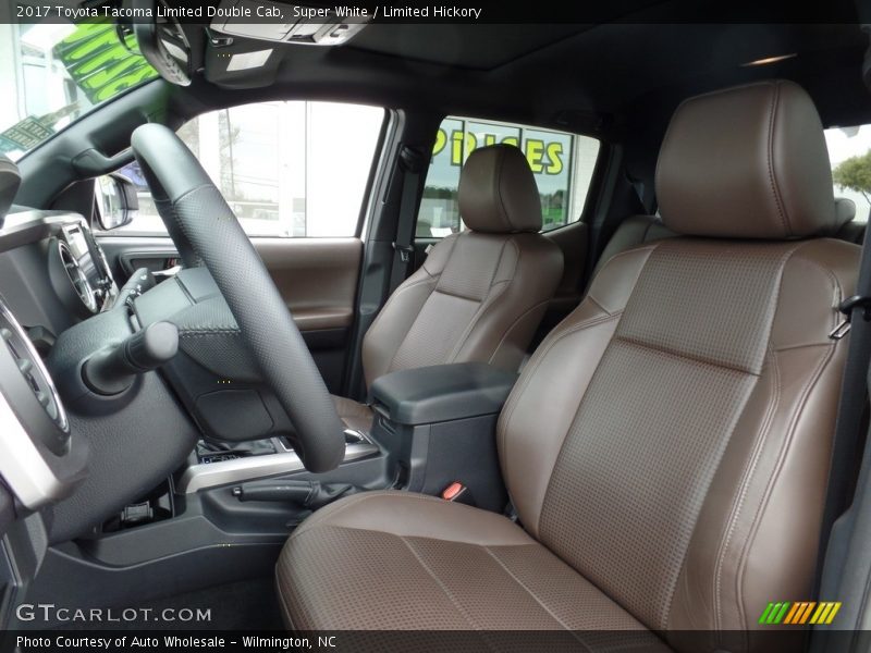Super White / Limited Hickory 2017 Toyota Tacoma Limited Double Cab