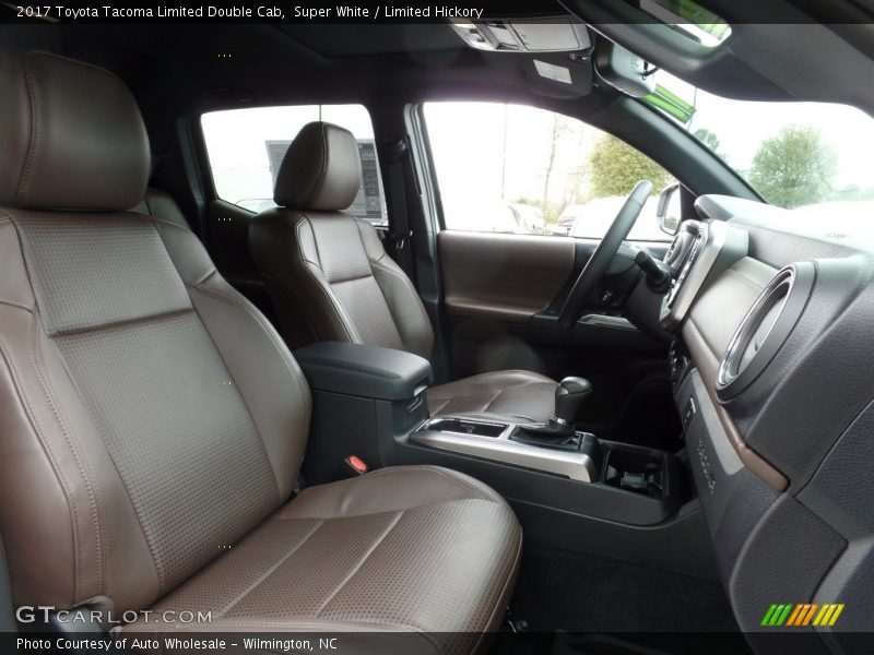 Super White / Limited Hickory 2017 Toyota Tacoma Limited Double Cab