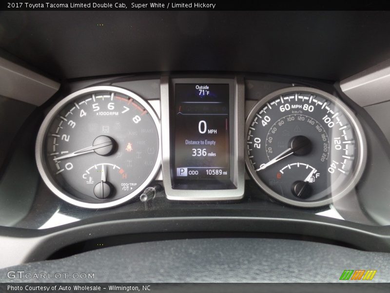 Super White / Limited Hickory 2017 Toyota Tacoma Limited Double Cab