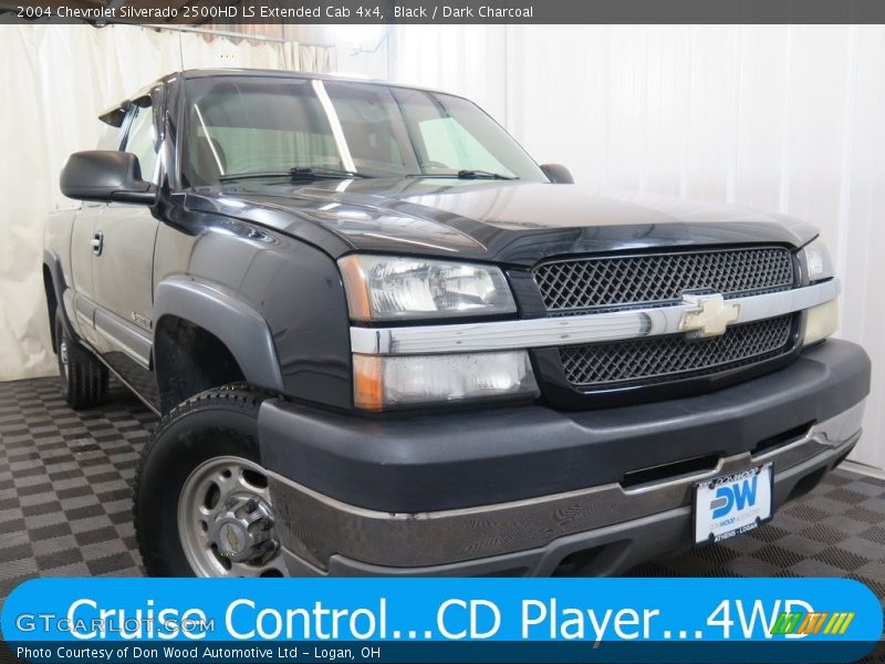 Black / Dark Charcoal 2004 Chevrolet Silverado 2500HD LS Extended Cab 4x4