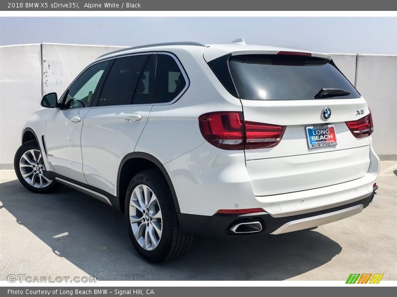 Alpine White / Black 2018 BMW X5 sDrive35i