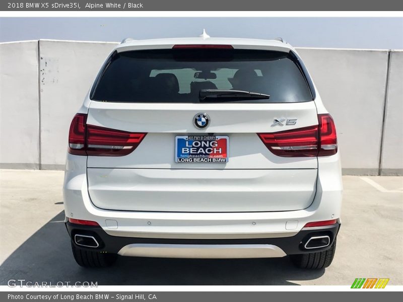 Alpine White / Black 2018 BMW X5 sDrive35i