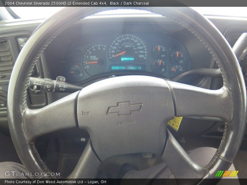 Black / Dark Charcoal 2004 Chevrolet Silverado 2500HD LS Extended Cab 4x4