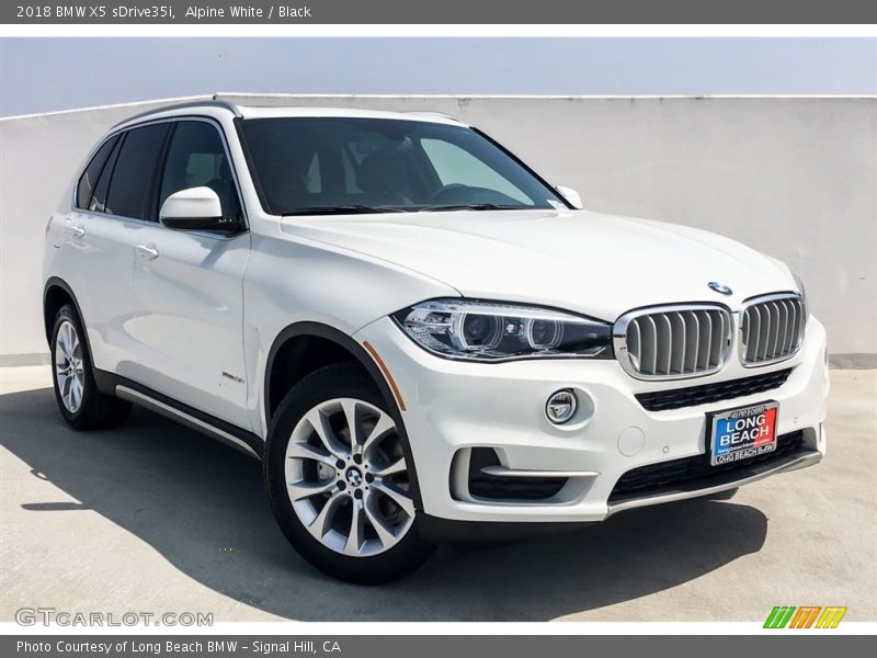 Alpine White / Black 2018 BMW X5 sDrive35i