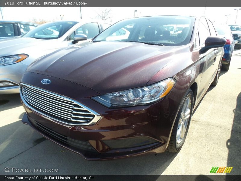 Burgundy Velvet / Ebony 2018 Ford Fusion SE