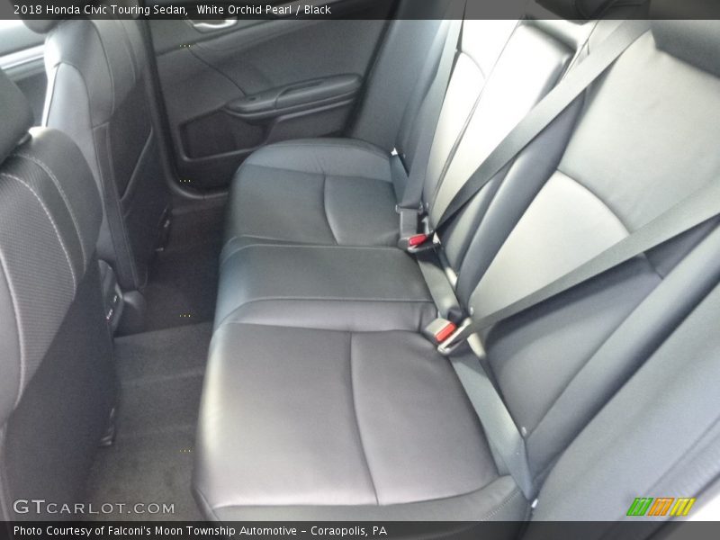 White Orchid Pearl / Black 2018 Honda Civic Touring Sedan